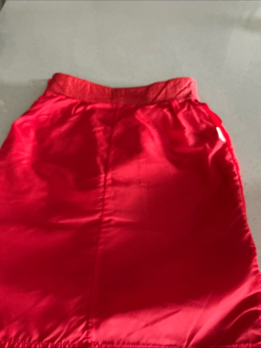 Petite Dimensions Vibrant Red Genuine Leather High-Waisted Pencil Skirt - Picture 5 of 5